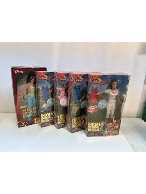 5 High School Musical 2 Dolls 2007- Boxed